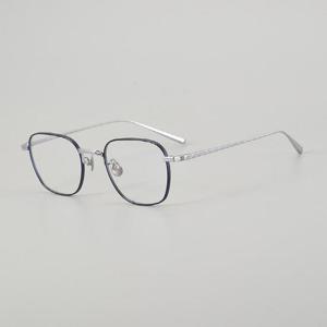 WB-07179 투톤 안경테 5종 스퀘어 초경량 퓨어 티타늄