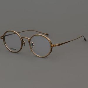 WB-07182 원형 안경테 5종 빈티지 초경량 퓨어 티타늄