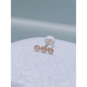 미니골드 10k 쓰리큐 피어싱 EHOM0028