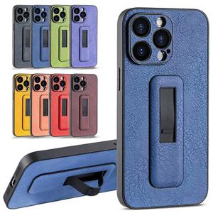 아이폰15 플러스 프로 맥스 가죽풀커버 핑거스트랩 거치대케이스