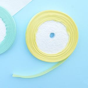 (몽스쿨)DS0069 무지 리본 1cm 레몬(22m)