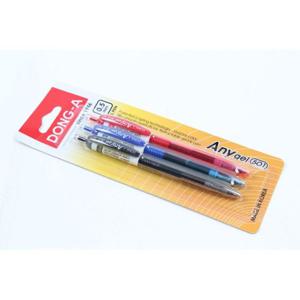 애니겔 501 볼펜세트 3색 0.5mm 동아볼펜 검은펜