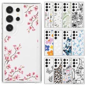 갤럭시S23 플러스 울트라 FE 프린팅디자인 슬림 투명 젤리케이스