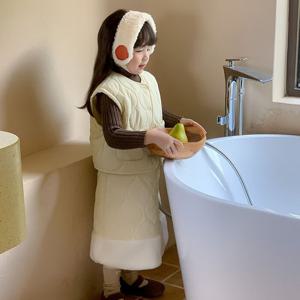 [베이비맥스] 라니 퀼팅 조끼 스커트 상하복 세트 R10300