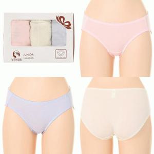 비너스 SPTJ351 주니어 면팬티 학생용 면팬티 3매입세트