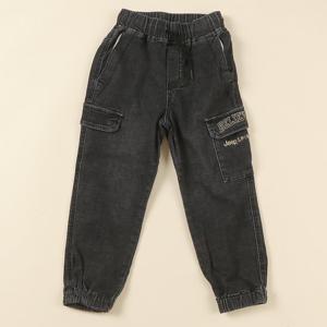 [지프키즈]블랙 데님 조거팬츠[120-155]KM3DPU731