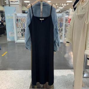 밀스튜디오 HC03 슬립 원피스 LQ3OPS100BKO