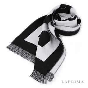 라프리마 버버리 로고 울 자카드 스카프 8054214