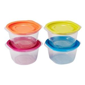 씨밀렉스 쿡밥 보관용기 275ml 4개-8P(색상랜덤)