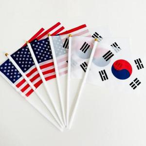 [발바리리빙] 태극기 성조기 미니 응원 깃발 국기깃발