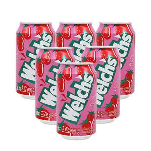 [농심]웰치스 딸기 (355ml x 6캔)