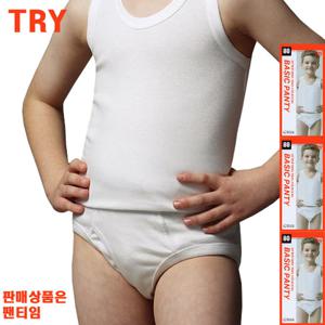 TRY후라이스튜브원단소아남면삼각팬티3매TBPT201
