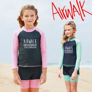 [에어워크]에어워크서프 여아동래쉬가드 2PC YAWe0638 /래쉬가드