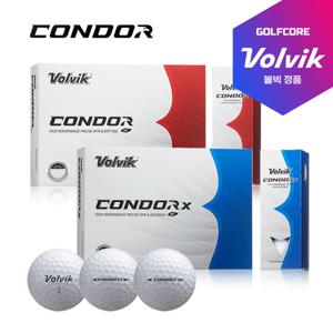 볼빅 콘도르X 우레탄 화이트카본 3피스/4피스 골프공(12구)