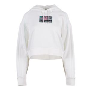 아디다스 여성 프렌치테리 크롭 후드 티셔츠 HS2632