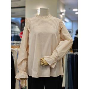 오조크 세이브존01 프릴 코튼 블라우스 HOPSCBV522P