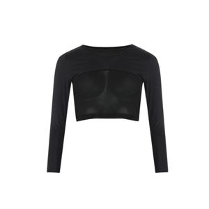 골피아 여성 크롭망사 라운드 골프 이너셔츠 AIM4MP5006