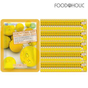 (100매)푸드어홀릭3D 코엔자임Q10 내추럴에센스 마스크팩