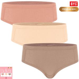 BYC60수프리미엄단색면스판미디여삼각3매입WNS2196