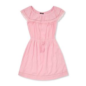 [잭앤질] 여성 오픈숄더겸 레이스 넥 밴딩원피스(32172JO518_PK)