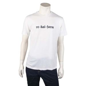[카이아크만] 공용 RE KAI FORM 레터링 티셔츠(KPBTS968C0_WH)