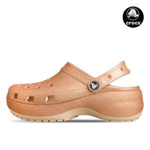 크록스 클래식 플랫폼 글리터 클로그 여성 슬리퍼 샌들 시타케 207241-2DS