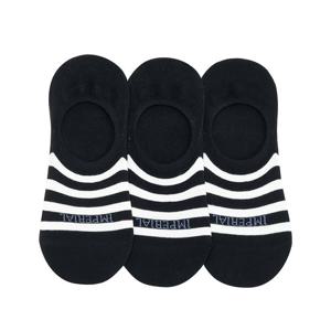 [임페리얼] 남성 스트라이프 풋커버 3족 세트 블랙(VAAI10339)