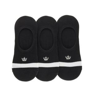 [임페리얼] 남성 배색 포인트 풋커버 3족 블랙 (VABI30639)