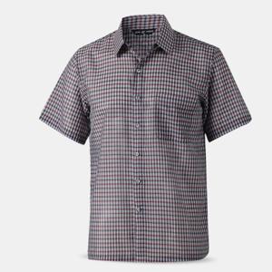 [아즈바이]남성 여름 울 체크 반팔 남방 셔츠 ASH10 중년 아빠옷