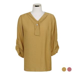 [클라비스]변형 타이 블라우스(CVBWA3811M)