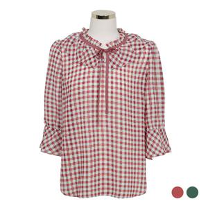 [클라비스]체크블라우스(CVBWA3804M)