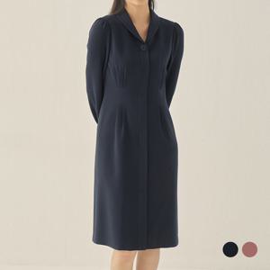 [클라비스]숄카라 솔리드 원피스(CVOWA4T02M)