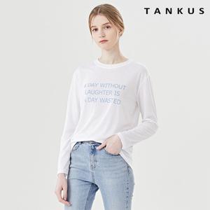 [탱커스]어데이 레터링 라운드 긴팔 티셔츠 (TV1TS021L0)