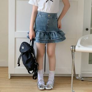 [베이비맥스] 캉캉 머메이드 데님 스커트 R11383