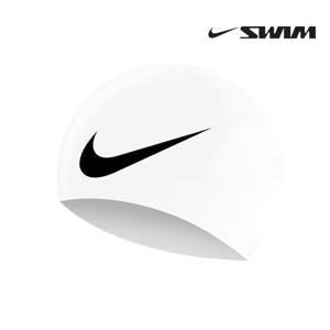 나이키 스윔 빅 스우시 캡 실리콘 수모 수영 모자 NESS8163-100