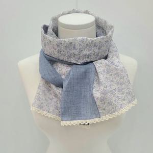 [애슬릿][애슬릿]여성 플라워 배색 레이스 면 롱 봄 스카프