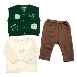 [아가방]  01R123203 론데이조끼3세트