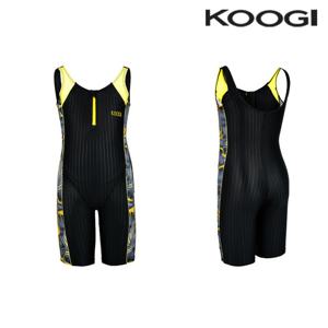 쿠기 여아 집업 반전신 U백 실내수영복 KG-O698