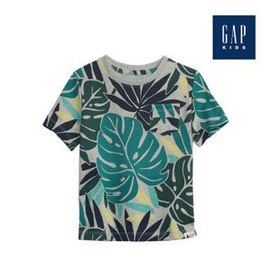 [갭키즈]패턴드 코튼 포켓 티셔츠(794614-18-9_GN)