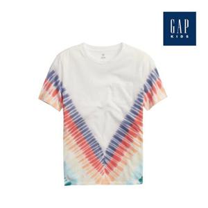 [갭키즈]타이다이 숏 슬리브 포켓 티셔츠(825521-25-9_WH)