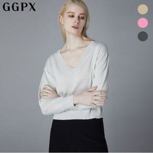 [GGPX] V넥 메탈 글리터 니트 (GOHKPB30F)