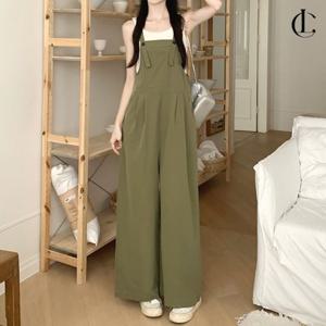 엘케이트 여성 멜빵바지 와이드 핀턱 팬츠 여름 점프수트 LYT178
