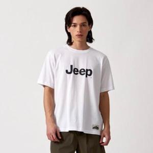 Jeep 지프 시그니처 빅로고 면 반팔티_JP2091SG