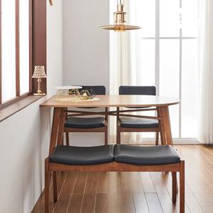 [착불배송] 노송가구 다이닝 원목 반타원 W1400 테이블 식탁