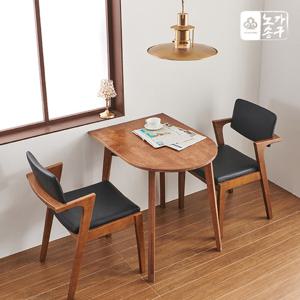 [착불배송] 노송가구 다이닝 원목 반타원 W800 테이블 식탁