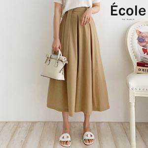 [에꼴드파리]쉬즈 핀턱 롱스커트_F45WSB001Z