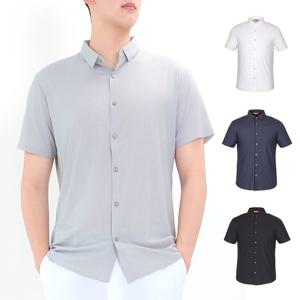 여름 구김없는 아이스쿨링 스판 남성 골프 반팔 셔츠 KOMMTS75