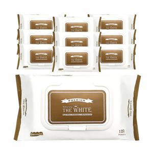 (10개)프리미엄 베비랑 더 화이트 물티슈 120매 (캡형)