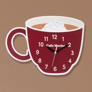 (나룸) WMC-143 카페모카 머그잔 벽시계(무소음)