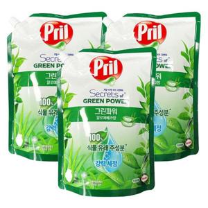 [헨켈] 프릴 그린파워 알로에베라 리필 1Lx3개_
